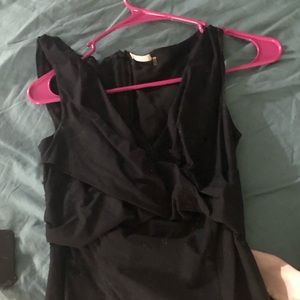 Omens black dress up blouse